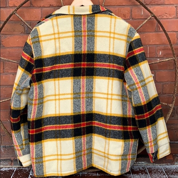 WOOLRICH Vintage Wool Sherpa Fleece Shirt Jacket - Picture 3 of 9